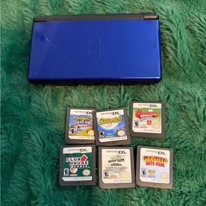 Nintendo DS Blue with Game Collection